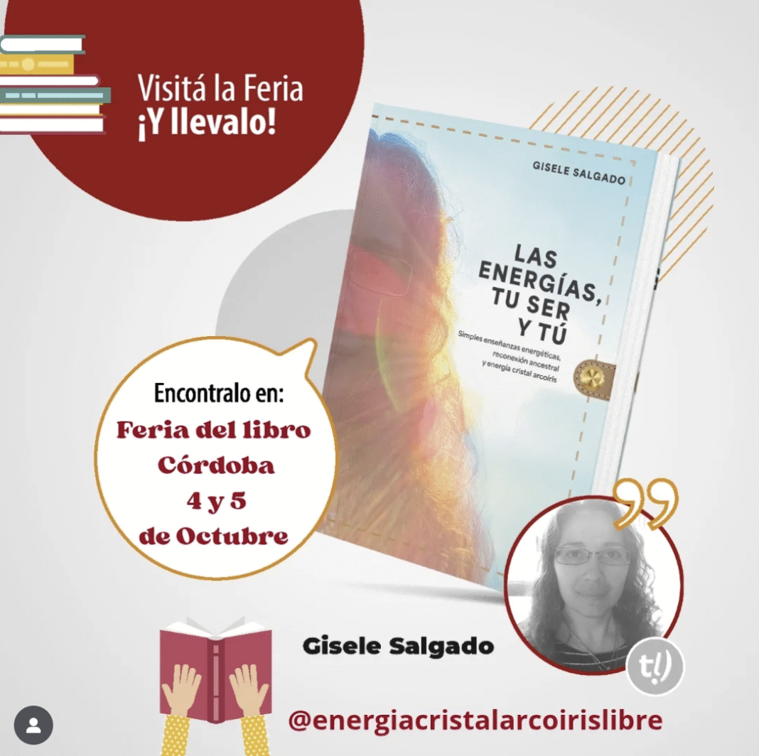 Escritora cordobesa presenta: «Las energías, tu ser y tú» en la Feria del Libro tras conquistar lectores de todo el mundo