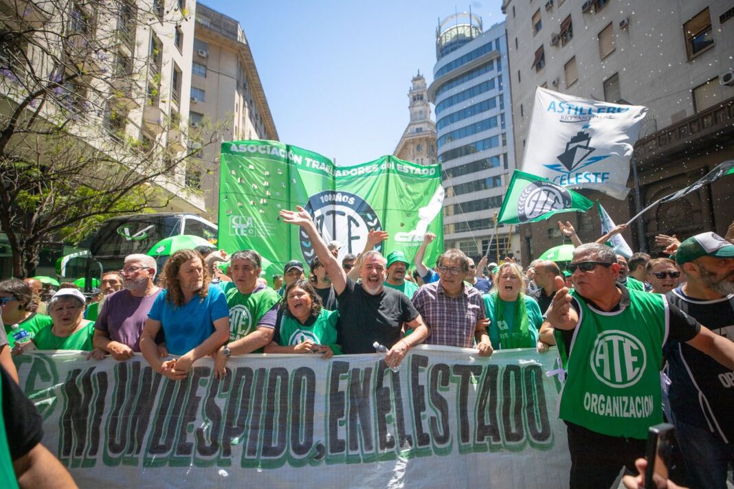 ATE convoca a un paro nacional de 24 horas contra la reforma laboral de Milei