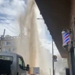 IMPRESIONANTE ROTURA DE CAÑO DE AGUAS CORDOBESAS
