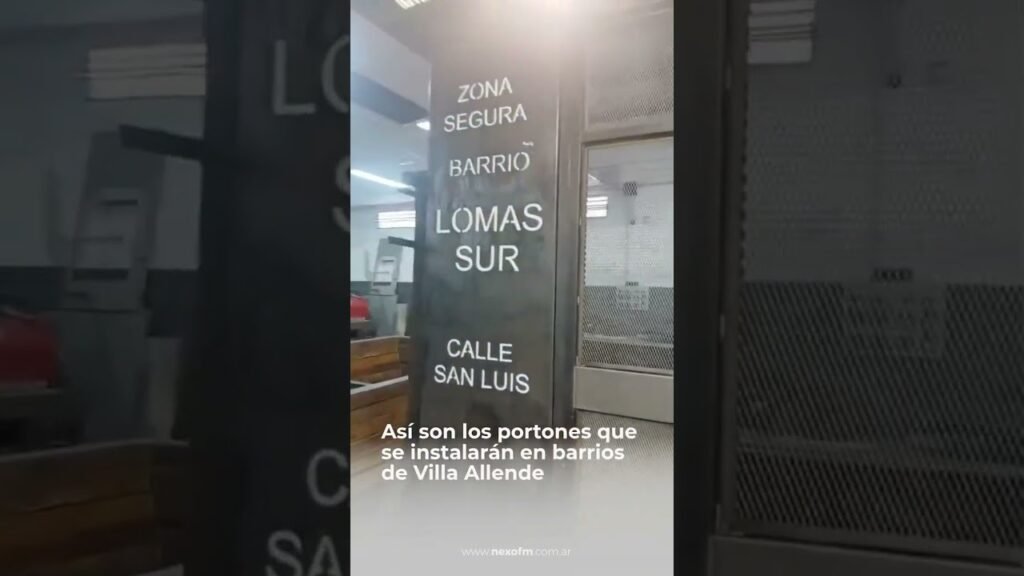 Así son los portones de Pablo Cornet en Villa Allende